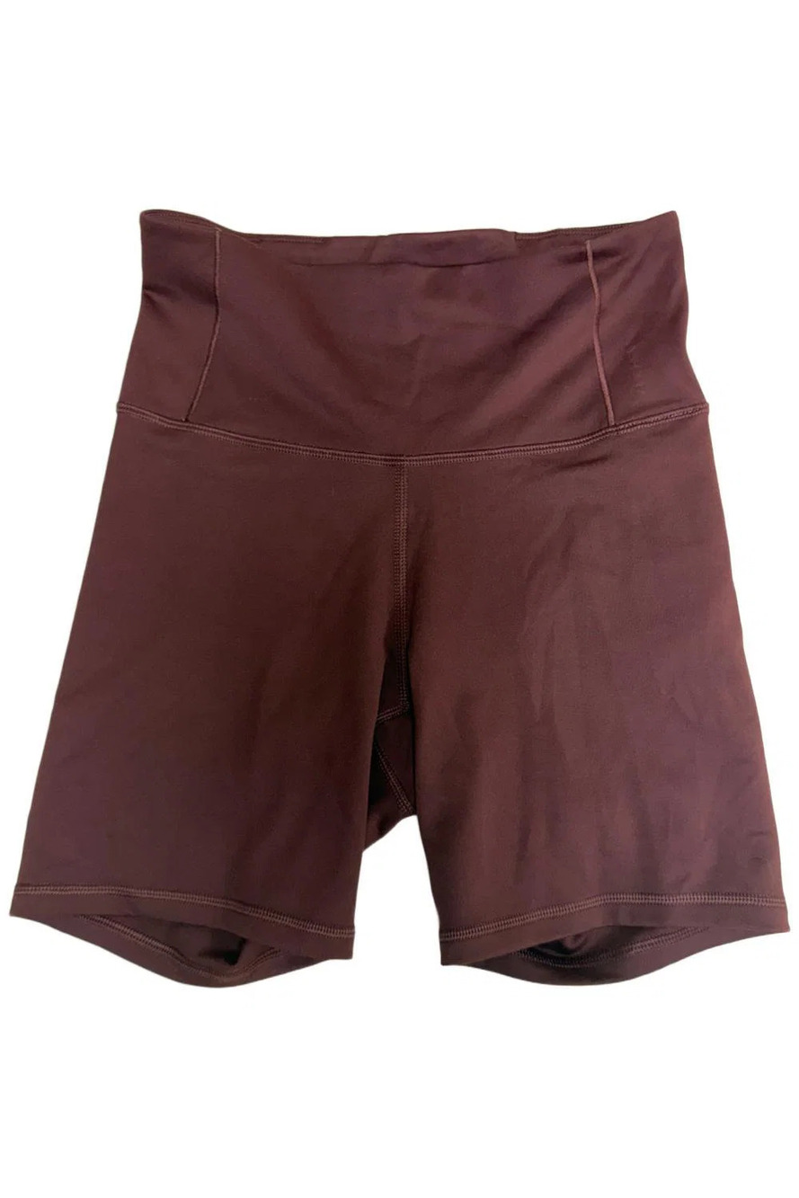 The North Face Women's Coordinates Recycled Biker Shorts Burgundy - Regular